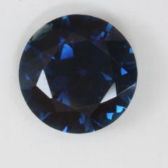 Dark flash driven sapphire blue without green. round