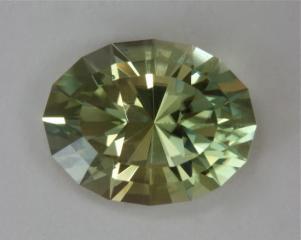 Bright clean good sized yellow green oval