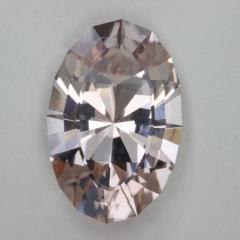 Bright Light Peach Oval