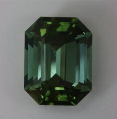 Open Ended, Green. Afghan, Emerald Cut.