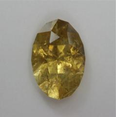 heavily included yellow oval