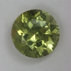 Cuprian yellow with wash of green included round.  #61