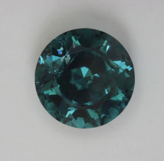 A fine medium toned Indicolite round. #136