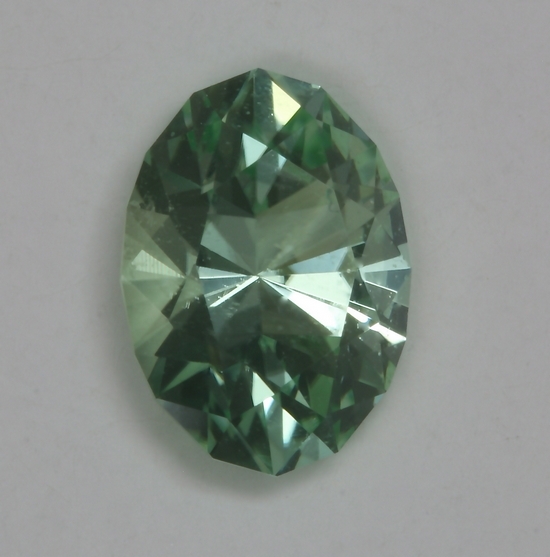 Small bright sea foam oval from Afghanistan.  #162