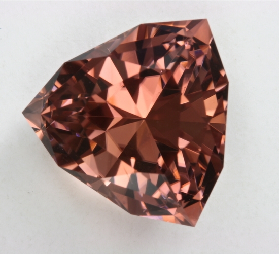 Larger, cooler, different peach, shield cut.  #199