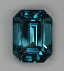 A bright dichroic emerald cut, GEM, from Namibia  #397