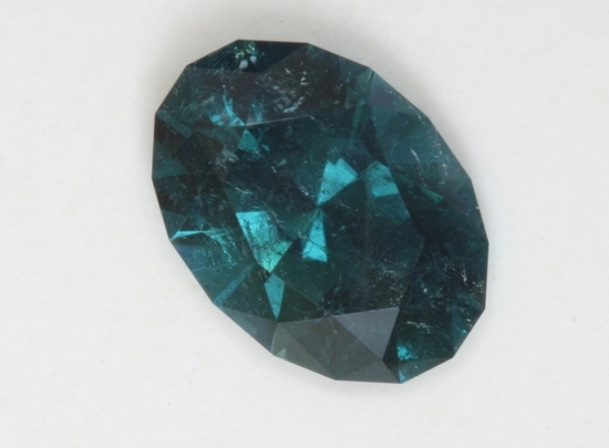 Dichroic, Included, blue green oval