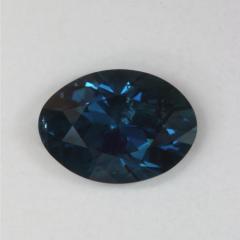 Dark Blue Dichroic Oval