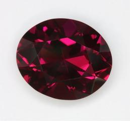A red that made it to be a Rubellite, oval
