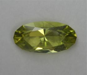 An extra long ratio oval in sparkling yellow.