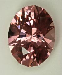 An ordinary, but attractive pink oval.