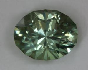 Very nice medium light pastel green oval