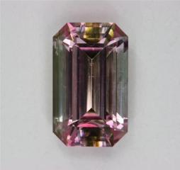 unusual orientation for a watermelon tourmaline