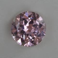 Eye clean baby pink round from Afghanistan