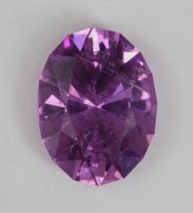 Great cuprian purple pink color that is only slightly included, Oval.