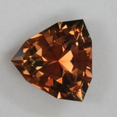 Fine ,medium toned, orange shield cut.