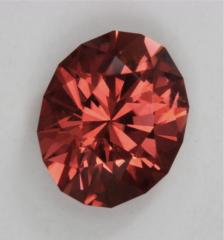 Slightly included powerful orange oval