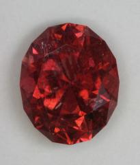 Powerful Included Red Orange Oval