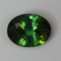 Nicely saturated green dichroic oval