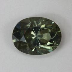 Medium toned gray green oval