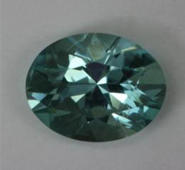 Nice Bright Even Blue Green Oval