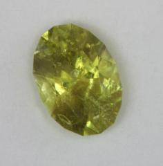 Small included saturated yellow oval