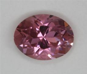 A delicate pink oval