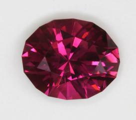 Smaller, rich pink oval