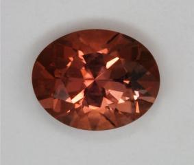 orange pink dichroic oval