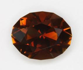 Rich mahogany oval