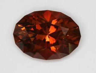 Nice bright dichoric orange brown oval.