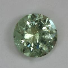 An included bright lemon with touch of green droplet of color