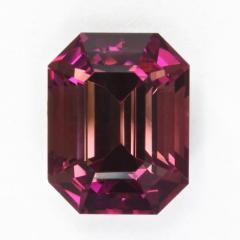 Blackberry blush ends, brown pink sides, emerald cut