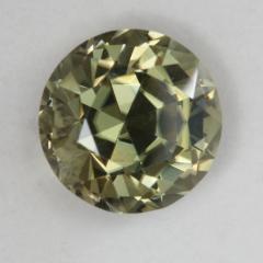 grayed pastel yellow, cold, but bright, round