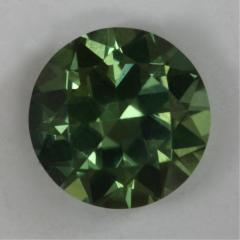 Dichroic green with a dynamic color flash, round