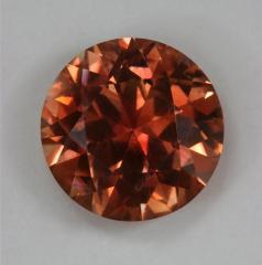 A beautiful dichroic orange on orange round