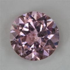 Included medium light pastel pink, round, Afghanistan