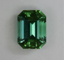 Great bright blue green emerald cut from Afghanistan