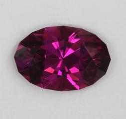 Bright, clean purple red oval