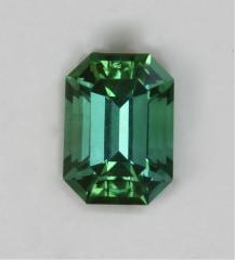 High quality blue/green emerald cut