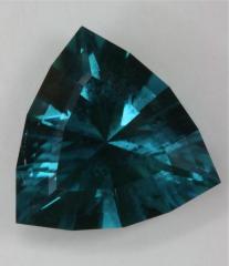 Velvety blue trilliant from Afghanistan.