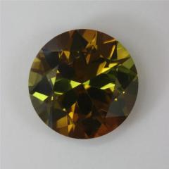 Round with Pie Slice of yellow green and gold