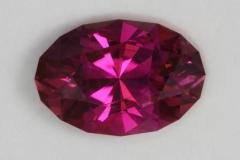 dark pink to red oval