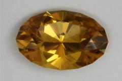 yellow gold dichroic oval.