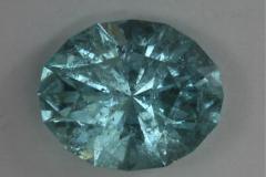 Included aquamarine colored blue oval