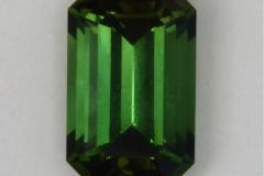Closed ended classic green tourmaline