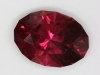 A stately oval with a rich pink color and  tone level that approaches red.