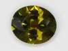 Green to brownish gold color changer, oval