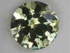 Cuprian, fine medium light pastel yellow round.
