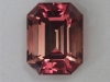 A great dichroic pink that is eye candy, emerald cut.